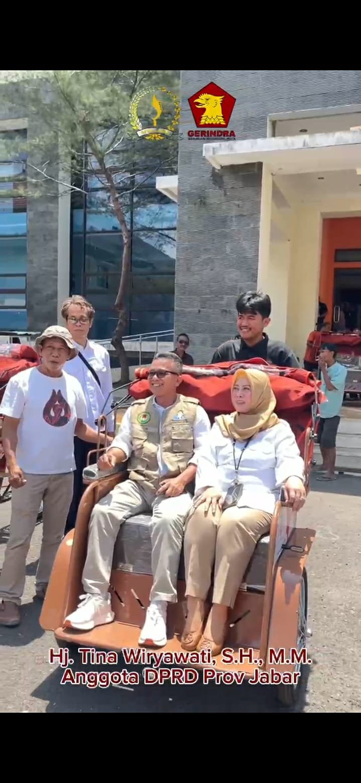 Tina Wiryawati Hadiri Penyerahan dan Pelatihan Operasional Becak Listrik Bantuan Presiden RI Prabowo Subianto