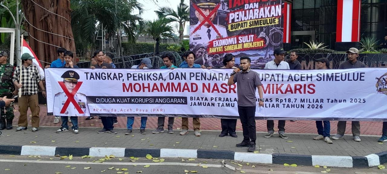Aliansi Pemuda Aceh Raya Gelar Aksi di KPK, Soroti Pengelolaan Anggaran Simeulue
