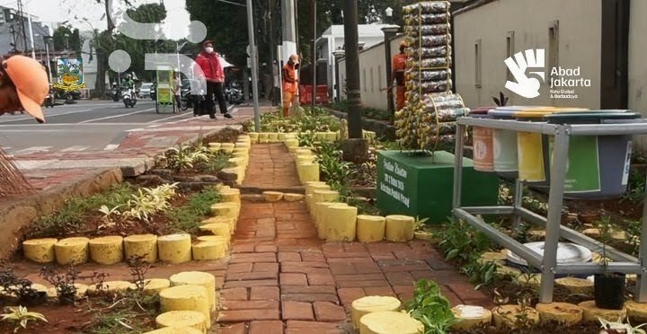 Lahan Kumuh Disulap Jadi Taman Cantik